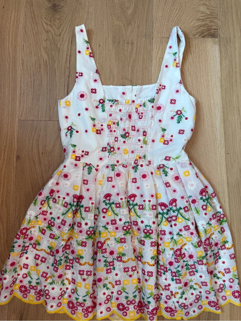 Cartolina Nantucket Marrakech Dress spring floral stitching size XS - Picture 9 of 13